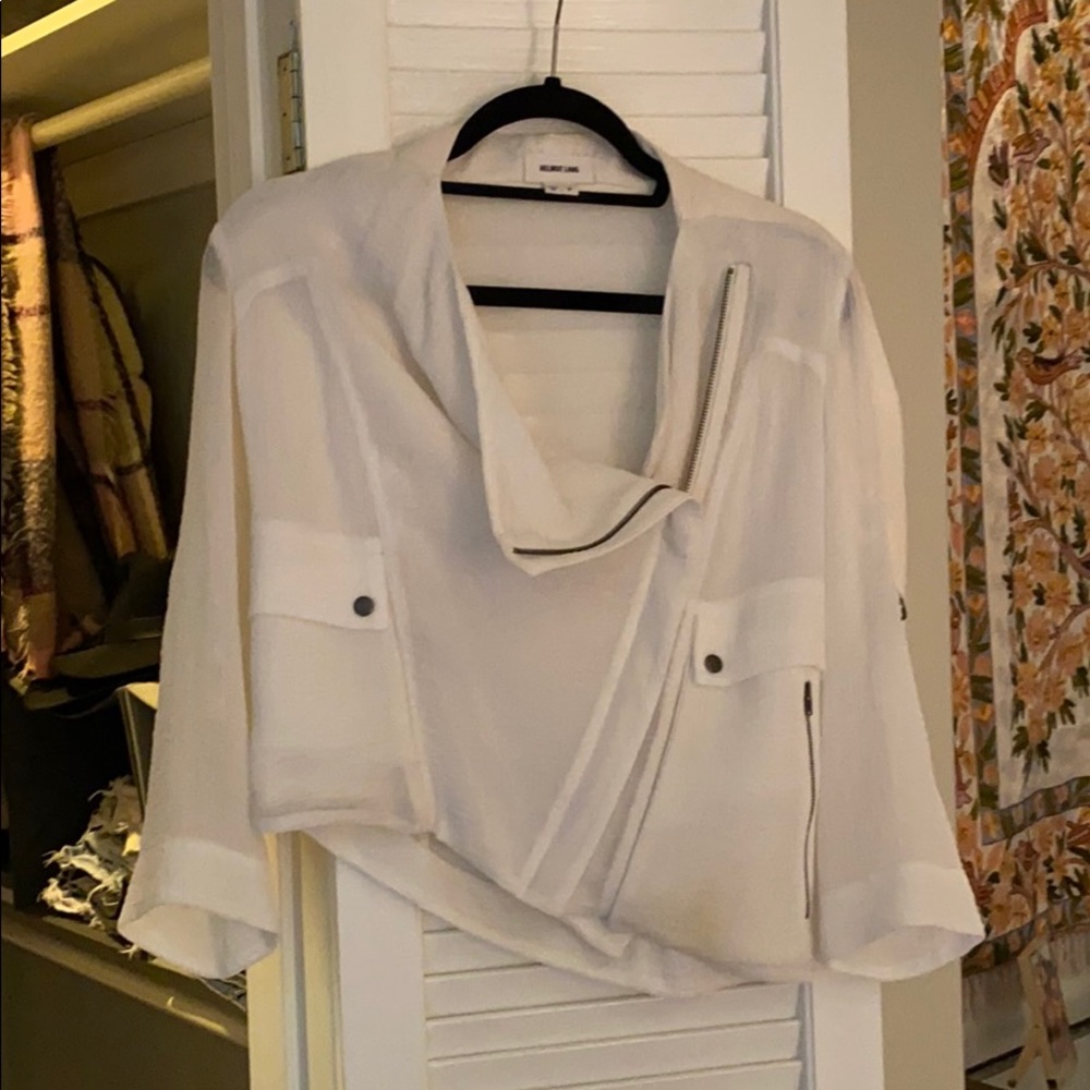 Helmut Lang coverup with leather detail